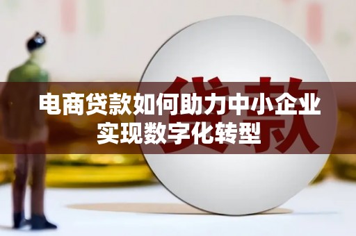 慈溪电商贷款如何助力中小企业实现数字化转型