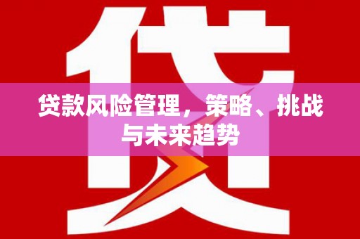 慈溪贷款风险管理，策略、挑战与未来趋势