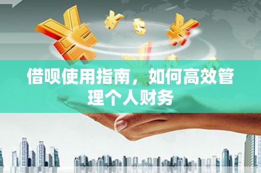 慈溪借呗使用指南，如何高效管理个人财务