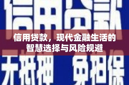 慈溪信用贷款，现代金融生活的智慧选择与风险规避
