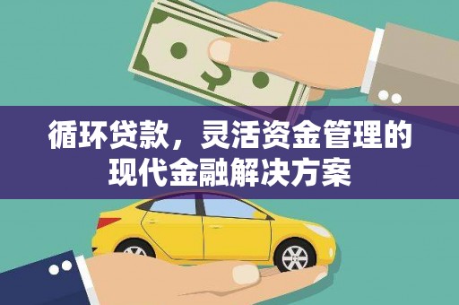 慈溪循环贷款，灵活资金管理的现代金融解决方案