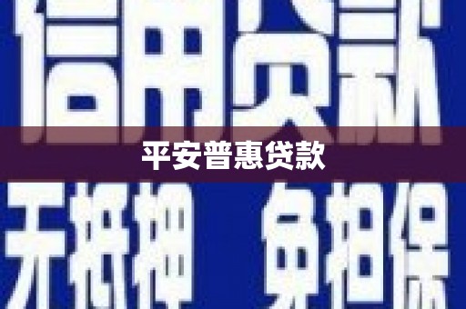 慈溪平安普惠贷款