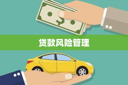 慈溪贷款风险管理