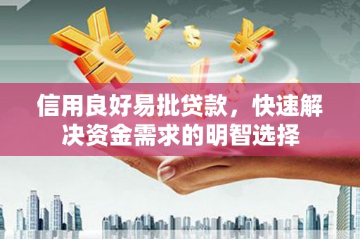 慈溪信用良好易批贷款，快速解决资金需求的明智选择