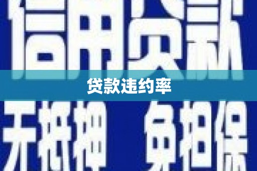 慈溪贷款违约率
