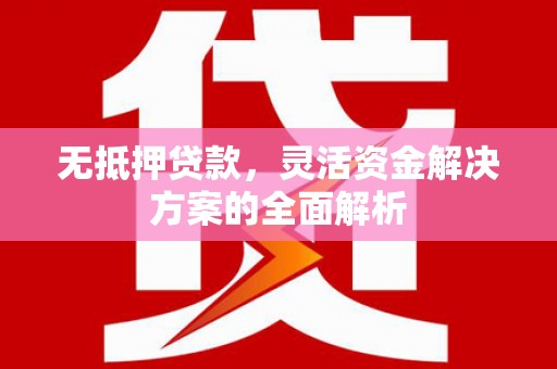 慈溪无抵押贷款，灵活资金解决方案的全面解析