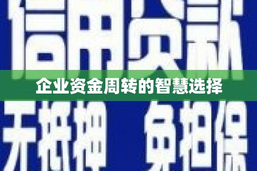 慈溪企业资金周转的智慧选择