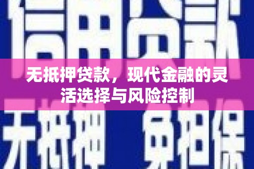 慈溪无抵押贷款，现代金融的灵活选择与风险控制