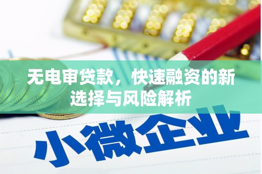 慈溪无电审贷款，快速融资的新选择与风险解析