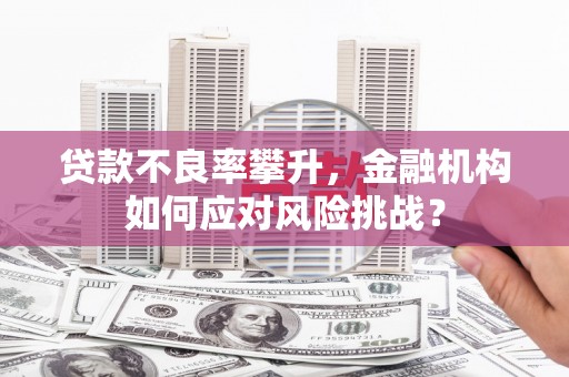 慈溪贷款不良率攀升，金融机构如何应对风险挑战？