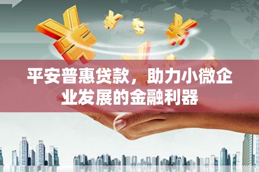 慈溪平安普惠贷款，助力小微企业发展的金融利器