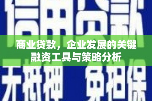 慈溪商业贷款，企业发展的关键融资工具与策略分析
