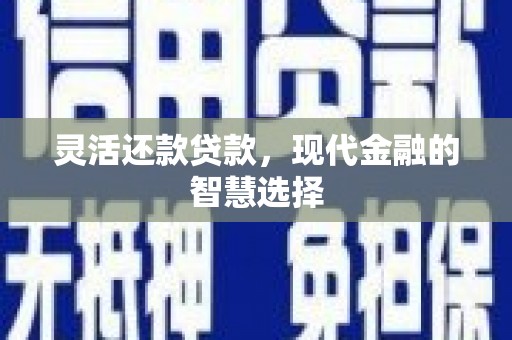 慈溪灵活还款贷款，现代金融的智慧选择