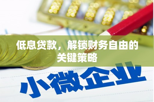 慈溪低息贷款，解锁财务自由的关键策略